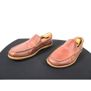 Born Brompton Brown Leather Slip On Loafer Shoes Men Sz 12 M